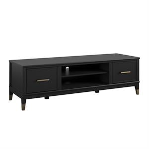 Pemberly Row Contemporary TV Stand for TVs up to 65&quot in Black