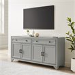 Pemberly Row Contemporary MDF Wood Sideboard in Distressed Gray