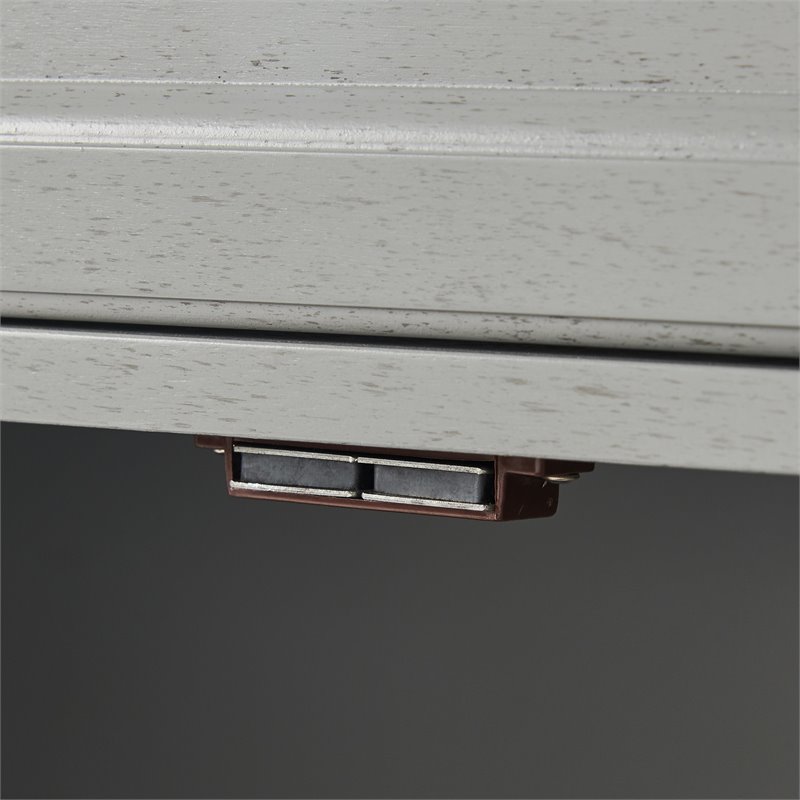 Pemberly Row Contemporary MDF Wood Sideboard in Distressed Gray