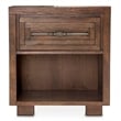 Pemberly Row Modern 1-Drawer Wood Nightstand in Rustic Ranch Brown