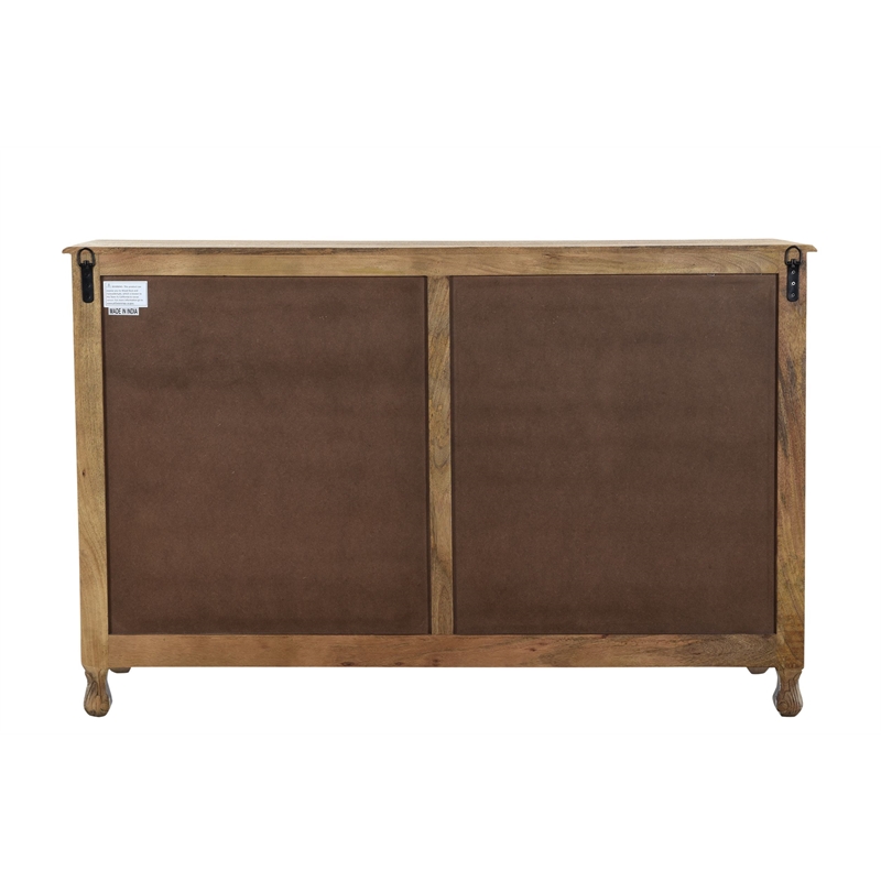 Pemberly Row 7-drawer Floral Carved Solid Wood Dresser in White