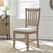 Pemberly Row Set of 2 Wood Dining Side Chairs in Natural Brown