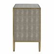 Pemberly Row Modern MDF and Painted Steel Side/End Table in Gray