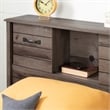 Pemberly Row Storage Bed and Bookcase Headboard Set Brown Pemberly Row