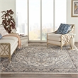 Pemberly Row 10' x 14' Ivory/Gray Fabric Farmhouse Indoor Rug