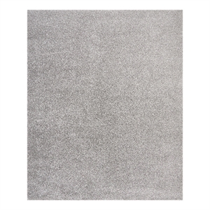 Pemberly Row 7'10&quot x 9'10&quot Silver Gray Shag Indoor Rug Polypropylene