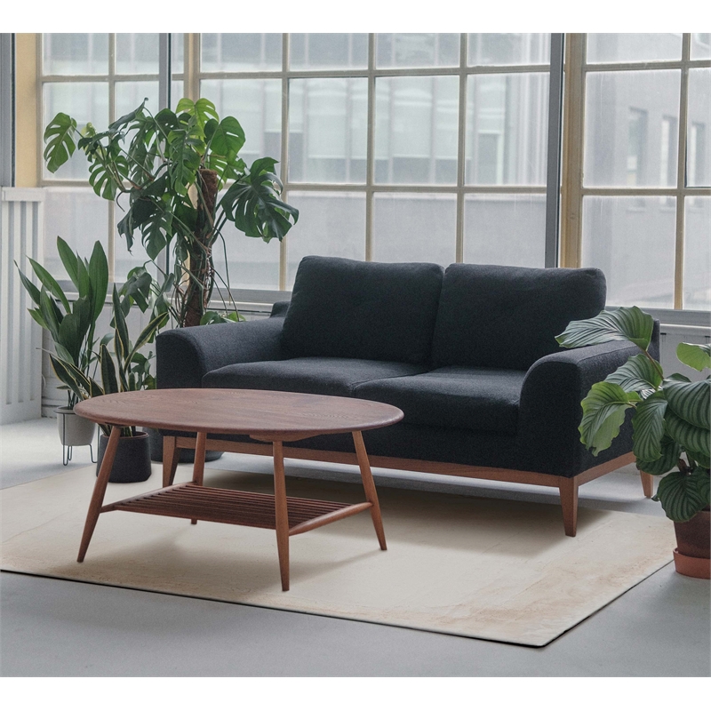 Pemberly Row Faux Rabbit Polyester 3'x5' Accent Rug in White