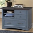 Pemberly Row Wood Functional File with Power Center in Denim