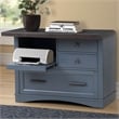Pemberly Row Wood Functional File with Power Center in Denim