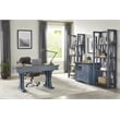 Pemberly Row Wood Functional File with Power Center in Denim