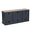 Pemberly Row Navy Blue TV Stand for TV up to 60