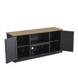 Pemberly Row Charcoal TV Stand for TV up to 60