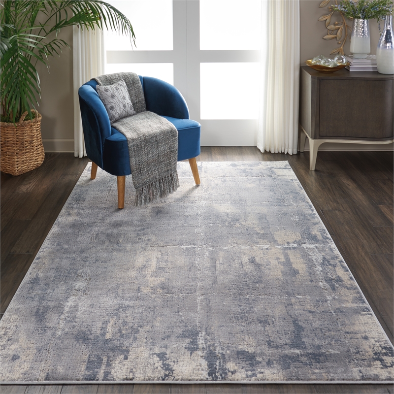 Pemberly Row Gray & Beige Painterly Rustic Textures 63
