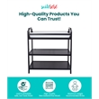 Pemberly Row Contemporary Wood Changing Table in Black Finish