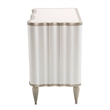 Pemberly Row Contemporary 3-Drawer Nightstand - Creamy Pearl