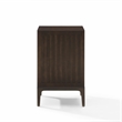 Pemberly Row Contemporary Wood Record Storage Stand in Dark Brown