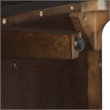 Pemberly Row Contemporary Wood Record Storage Stand in Dark Brown