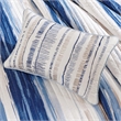 Pemberly Row 6 Piece Printed Quilt Set with Throw Pillows in Blue