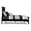 Pemberly Row Modern / Contemporary Solid Wood 4/6 Full Bed in Black