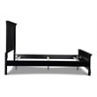 Pemberly Row Modern / Contemporary Solid Wood 4/6 Full Bed in Black