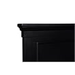 Pemberly Row Modern / Contemporary Solid Wood 4/6 Full Bed in Black