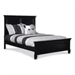Pemberly Row Modern / Contemporary Solid Wood 4/6 Full Bed in Black