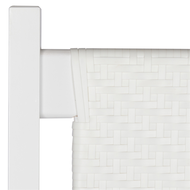 Pemberly Row Traditional Hardwood Patio Porch Rocker in White