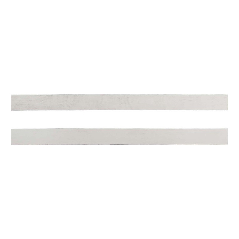 Pemberly Row Traditional Wood Full Size Bed Rails in Brushed White
