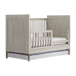 Pemberly Row Modern Wood Toddler Guard Rail in Willow Gray Finish