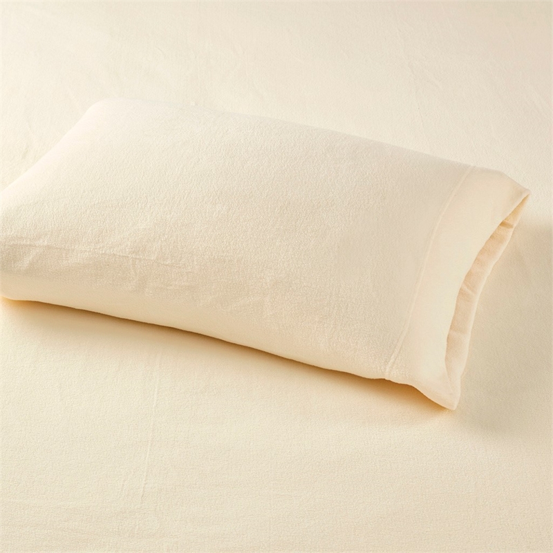 Pemberly Row Contemporary Micro Fleece Sheet Set in Ivory King