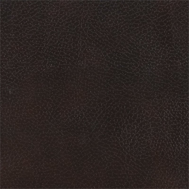 Pemberly Row Faux Leather 2-Piece Upholstered Sofa Set in Brown
