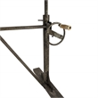 Pemberly Row Sit or Stand Adjustable Desk in Driftwood/Aged Iron