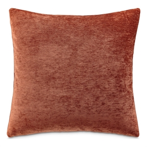 Pemberly Row 20x20&quot Chenille Accent Pillow in Burnt Orange Set of 2
