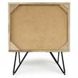 Pemberly Row Solid Mango Wood 20 inch Wide Industrial Nightstand in Natural