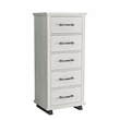Pemberly Row 24 inch Wide 5-Drawer Tall Dresser - Antique White