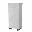 Pemberly Row 24 inch Wide 5-Drawer Tall Dresser - Antique White