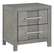 Pemberly Row Modern Night Stand made with Wood in Gray finish