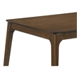 Pemberly Row Modern Solid Wood Rectangle Dining Table in Walnut