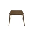 Pemberly Row Modern Solid Wood Rectangle Dining Table in Walnut