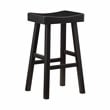 Pemberly Row Modern 4-Piece Pack Wood Pub Height Set in Black
