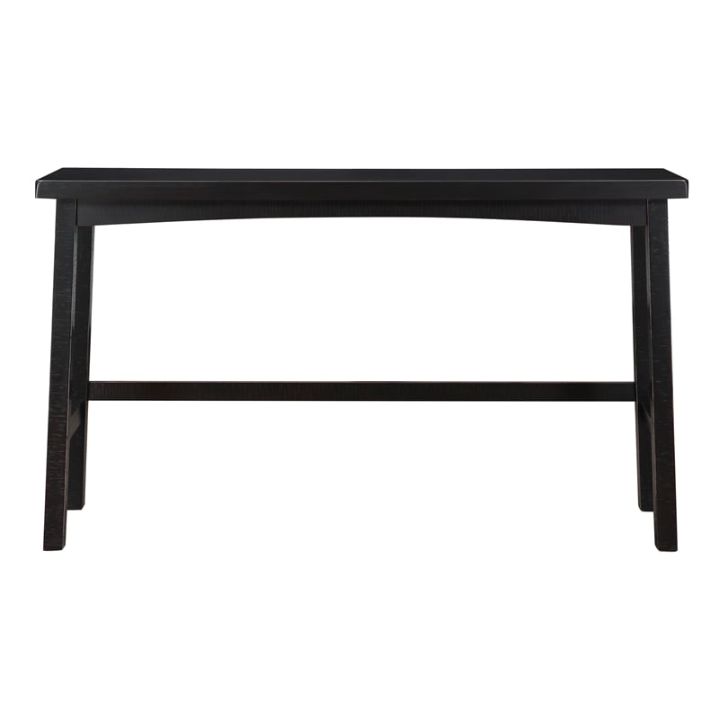 Pemberly Row Modern 4-Piece Pack Wood Pub Height Set in Black