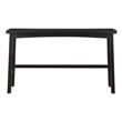 Pemberly Row Modern 4-Piece Pack Wood Pub Height Set in Black