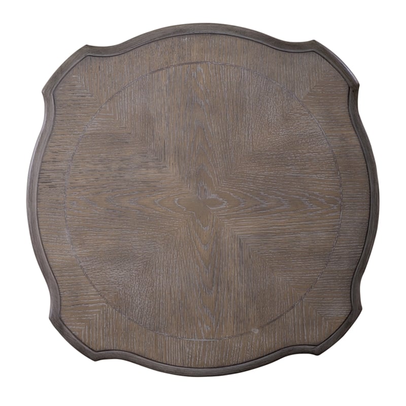 Pemberly Row Contemporary Elegant Round Accent Table in White