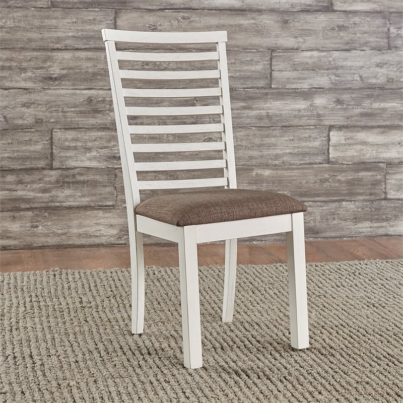 Pemberly Row Upholstered Ladder Back Side Chair (RTA) - Set of 2