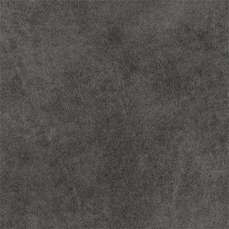 Pemberly Row Microfiber Double Reclining Sofa in Brownish gray