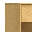 Pemberly Row Modern 20 inch Wide Industrial Nightstand in Oak