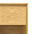 Pemberly Row Modern 20 inch Wide Industrial Nightstand in Oak