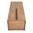 Pemberly Row Engineered Wood Wardrobe Closet in Golden Brown
