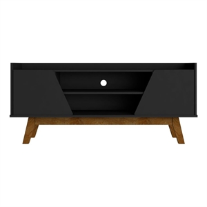 Pemberly Row Engineered Wood 53.14&quotW TV Stand in Matte Black