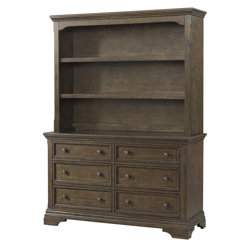 Pemberly Row Modern / Contemporary 6-Drawer Dresser RoseWood